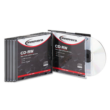 Innovera® Cd-rw Rewritable Disc, 700 Mb-80 Min, 12x, Spindle, Silver, 25-pack freeshipping - TVN Wholesale